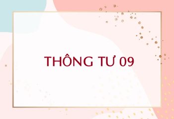 thông tư 09 thông tư 09